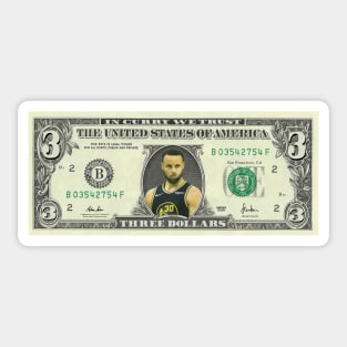 Steph Curry Dollar Sticker